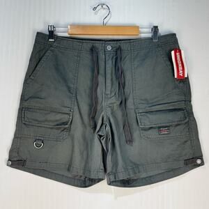 Unionbay Y2K Vintage Green Cargo Shorts NWT Dead Stock Junior’s Size 13 Grunge